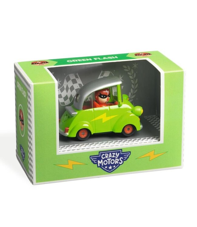 DJECO VOITURE CRAZY MOTORS - GREEN FLASH