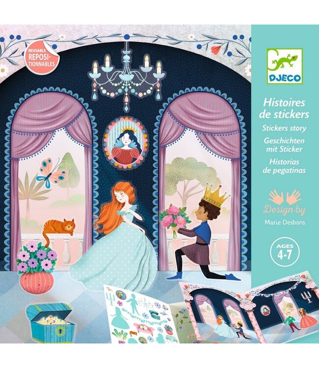 DJECO HISTOIRES DE STICKERS - LA VIE AU CHATEAU