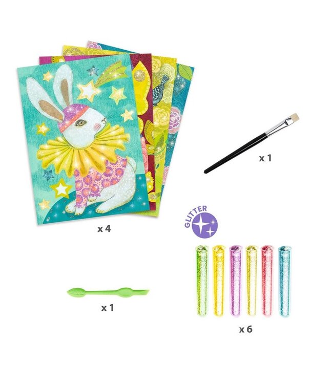 DJECO TABLEAU À PAILLETÉ - LE CARNAVAL DES ANIMAUX