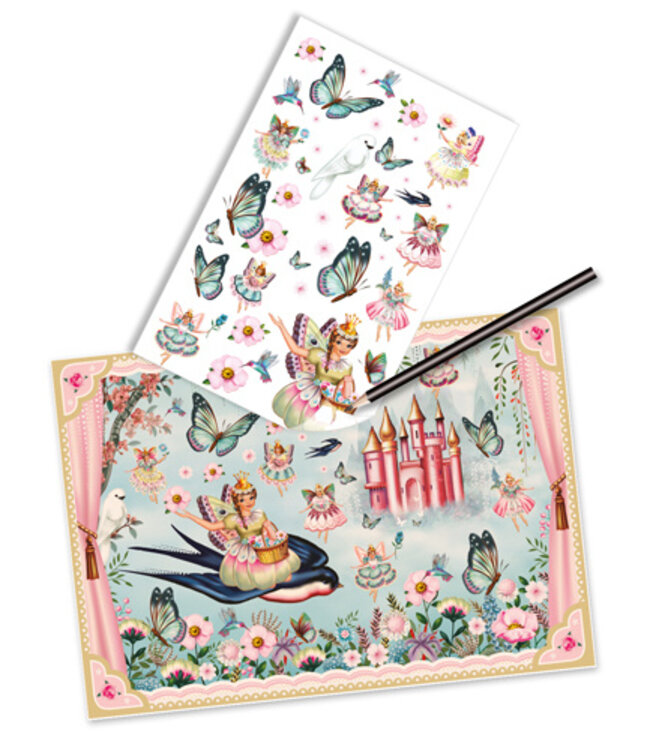 DJECO BANDE DESSINÉE À CRÉER DÉCALCOS - AU PAYS DES FÉES