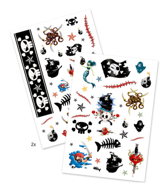 DJECO TATOUAGES - PIRATES