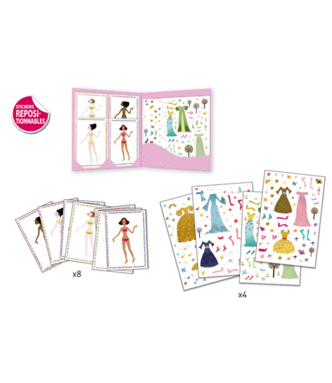 DJECO AUTOCOLLANTS PAPER DOLLS - ROBES DES 4 SAISONS
