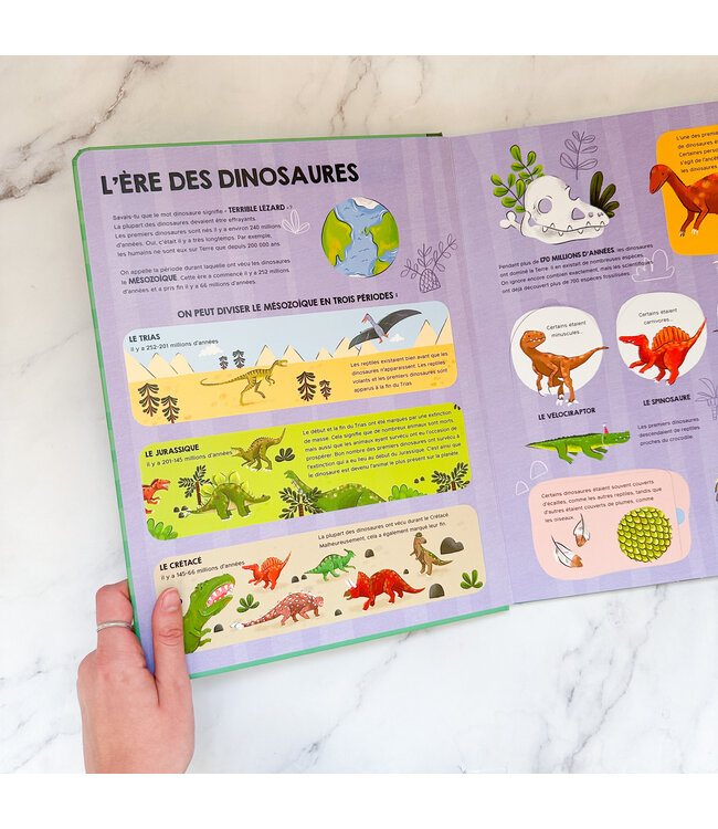 LIVRE - MON VOYAGE D'EXPLORATION : LES DINOSAURES