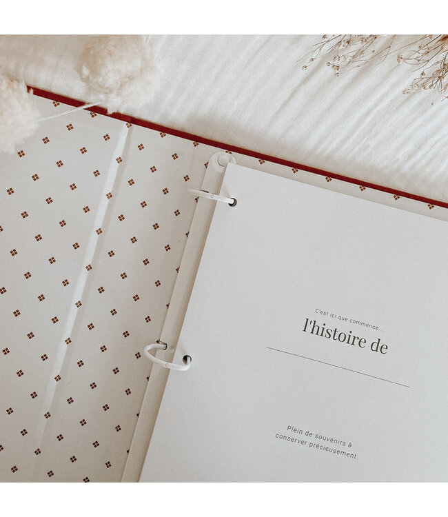 LE PETIT TABLEAU NOIR LIVRE DE BÉBÉ MON HISTOIRE À MOI- TISSUS COGNAC