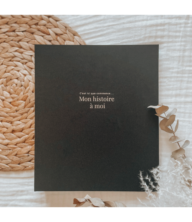 LE PETIT TABLEAU NOIR LIVRE DE BÉBÉ MON HISTOIRE À MOI - TISSUS NOIR
