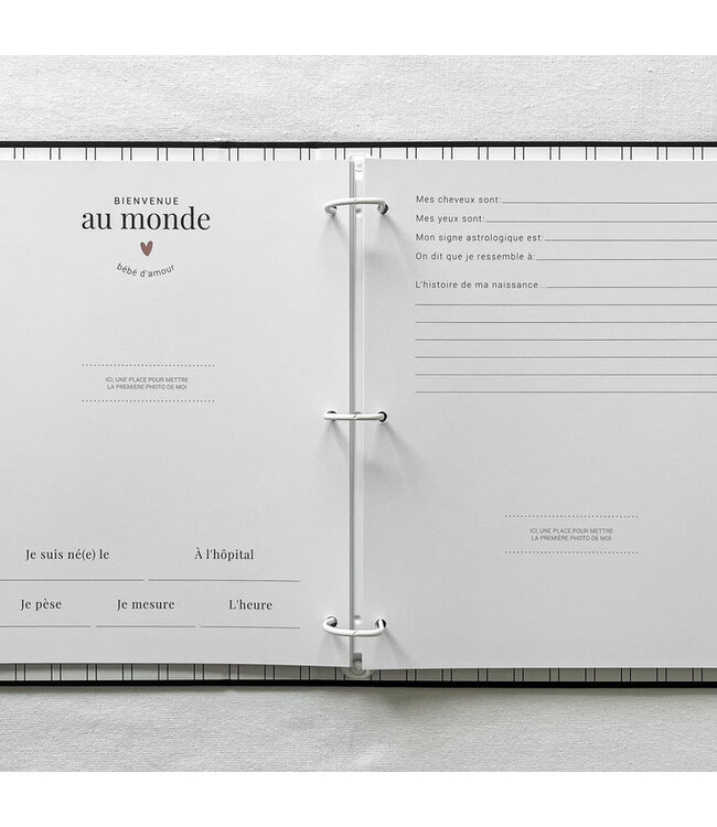 LE PETIT TABLEAU NOIR LIVRE DE BÉBÉ MON HISTOIRE À MOI - TISSUS NOIR