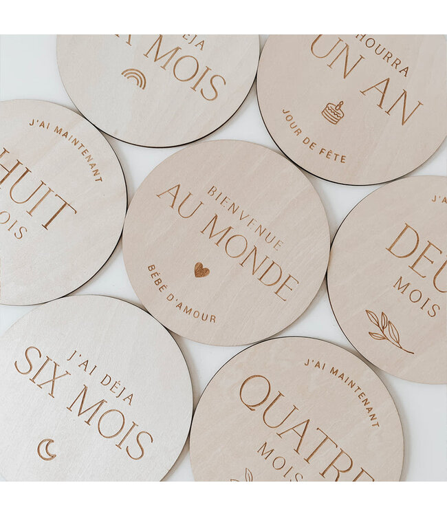 LE PETIT TABLEAU NOIR PASTILLES EN BOIS 0 -1 AN