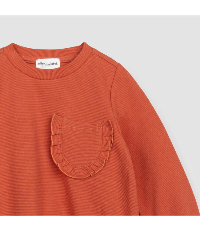 MILES THE LABEL HAUT COTELÉ TANGERINE