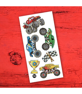 PiCO TATOO TATOUAGES TEMPORAIRES - LES CAMIONS MONSTRES