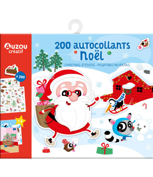 AUZOU MA POCHETTE D'ARTISTE - MES 200 AUTOCOLLANTS NOËL