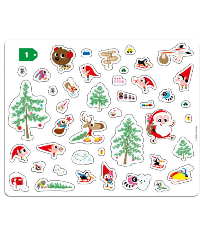 AUZOU MA POCHETTE D'ARTISTE - MES 200 AUTOCOLLANTS NOËL