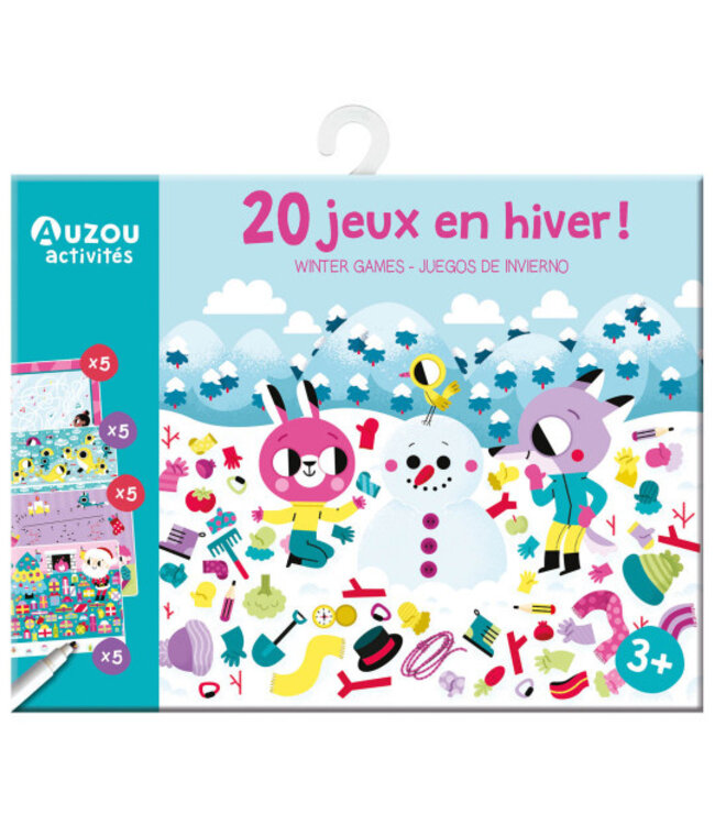 AUZOU MA POCHETTE DE JEUX - 20 P'TITS JEUX EN HIVER