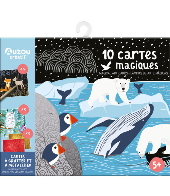 AUZOU MA POCHETTE D'ARTISTE - 10 CARTES MAGIQUES À GRATTER ET À MÉTALLISER