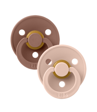 BIBS PACIFIER SUCES SYMMETRICAL (PQT 2)  - WOODCHUCK/BLUSH