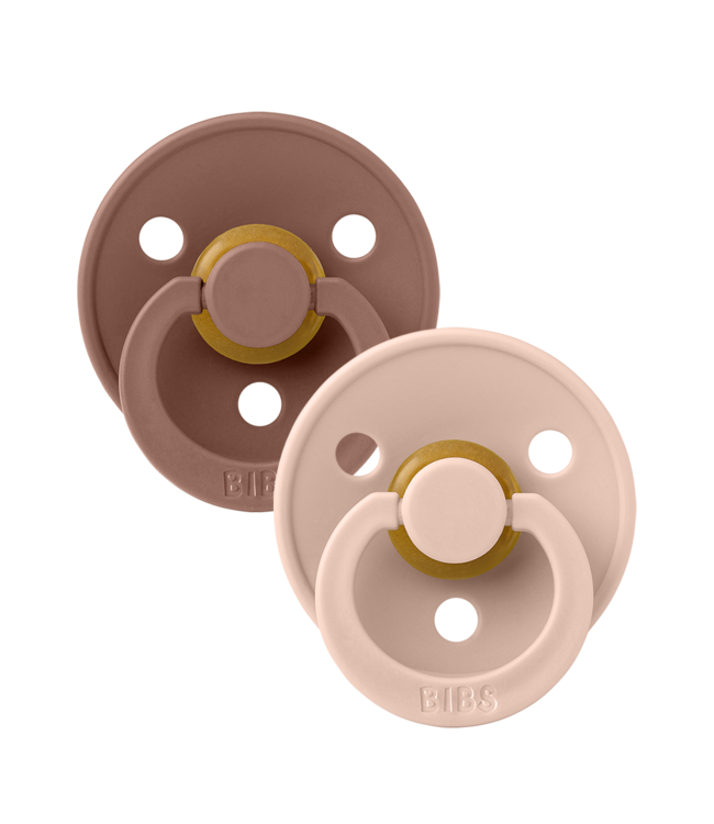 BIBS PACIFIER SUCES SYMMETRICAL (PQT 2)  - WOODCHUCK/BLUSH