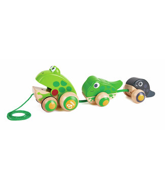 HAPE JOUET À TIRER - FAMILLE GRENOUILLE