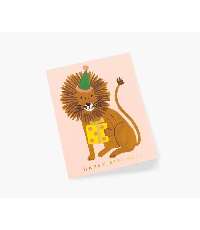 CARTE DE SOUHAIT - LION BIRTHDAY