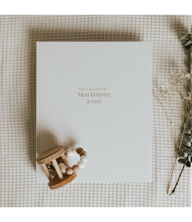 LE PETIT TABLEAU NOIR LIVRE DE BÉBÉ MON HISTOIRE À MOI - LIGNÉE BEIGE