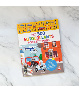 AUZOU MES 500 AUTOCOLLANTS - POLICE ET POMPIERS