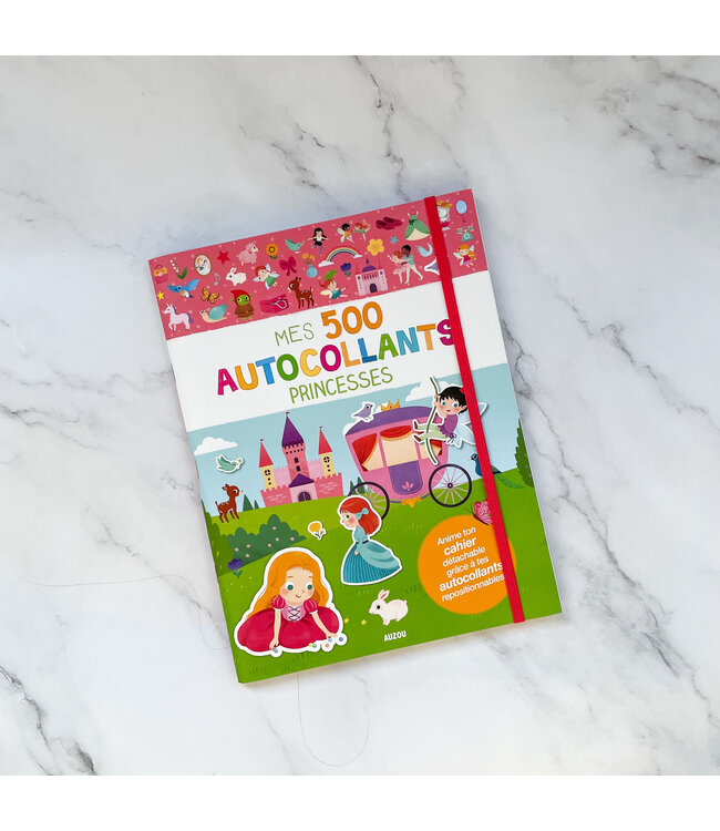 AUZOU MES 500 AUTOCOLLANTS  - PRINCESSES