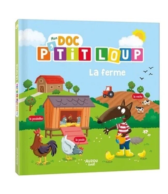 AUZOU LIVRE - MON DOC P'TIT LOUP À LA FERME