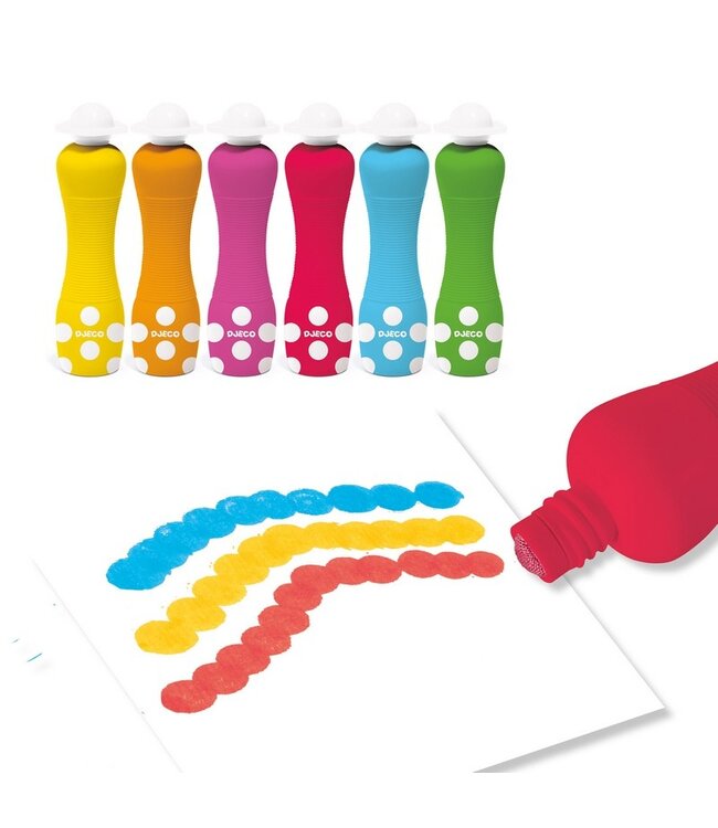 DJECO ENS. DE 6 MARQUEURS MOUSSE