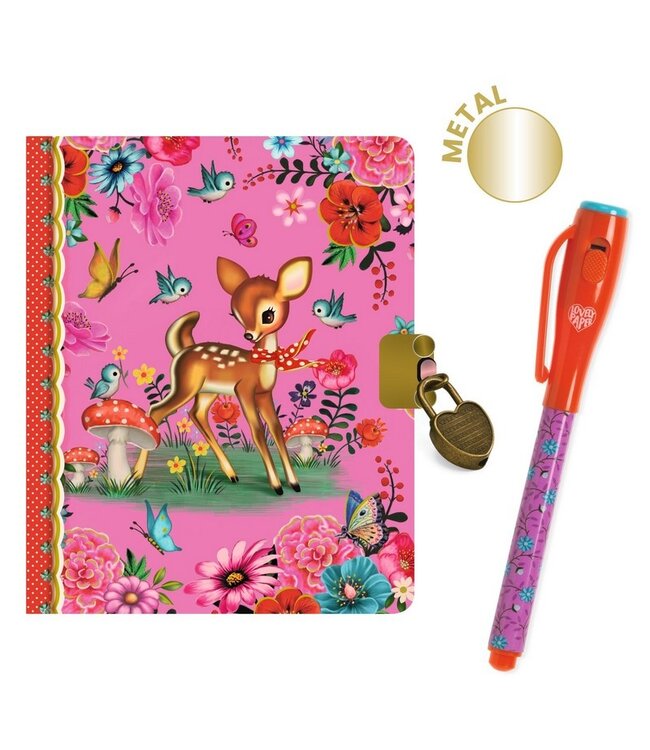 DJECO PETIT CARNET SECRET ET FEUTRE - FIONA