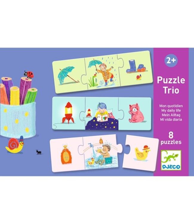 DJECO PUZZLE DUO-TRIO - MON QUOTIDIEN