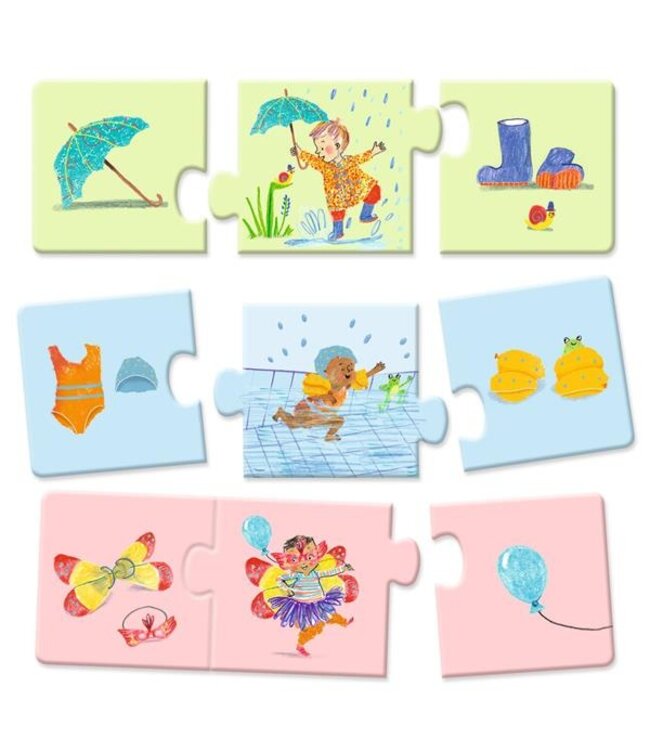 DJECO PUZZLE DUO-TRIO - MON QUOTIDIEN