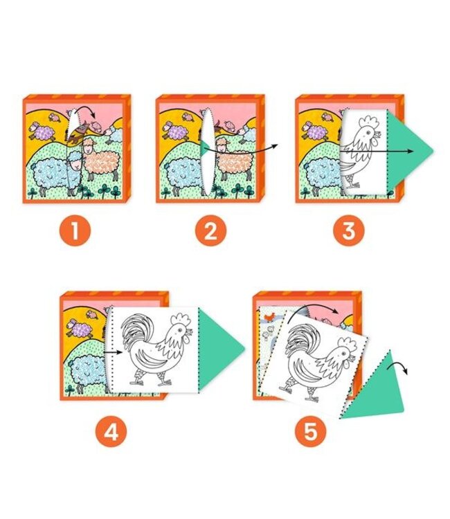 DJECO DISTRIBUTEUR DE COLORIAGES - FERME