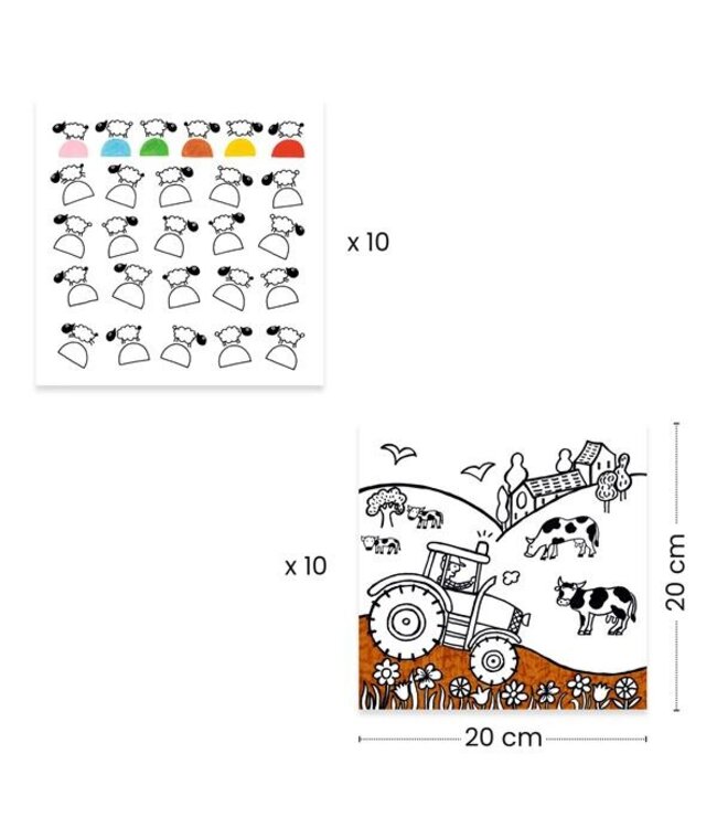 DJECO DISTRIBUTEUR DE COLORIAGES - FERME