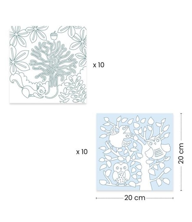 DJECO DISTRIBUTEUR DE COLORIAGES - FORÊT