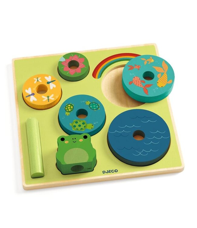 DJECO PUZZ ET STACK - RAINBOW