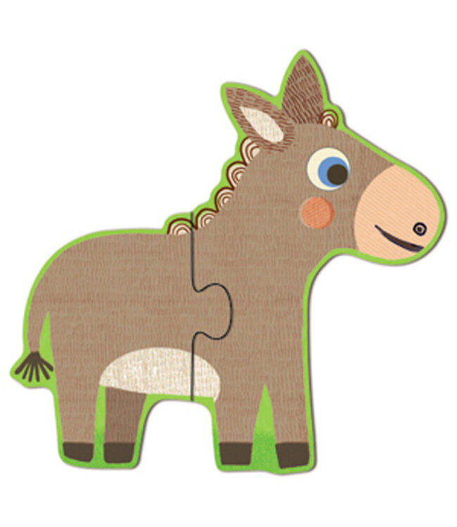 DJECO PUZZLE EN BOIS (12 MCX) - COUCOU-COW