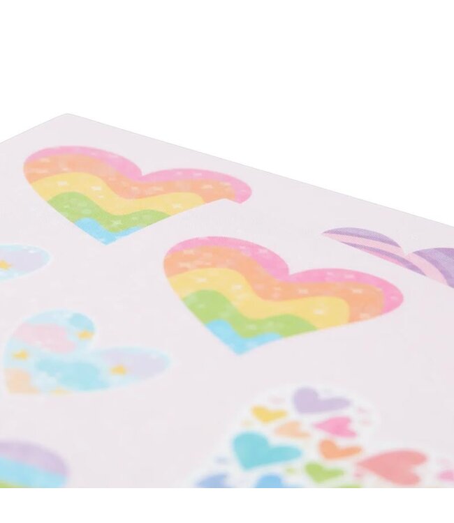 OOLY STICKIVILLE HOLOGRAPHIC - RAINBOW HEARTS