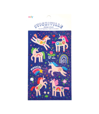 OOLY STICKIVILLE  HOLOGRAPHIC - MAGICAL UNICORNS