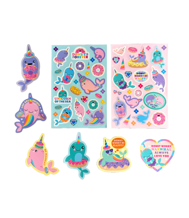 OOLY AUTOCOLLANTS PARFUMÉS - NOM NOM NARWHALS