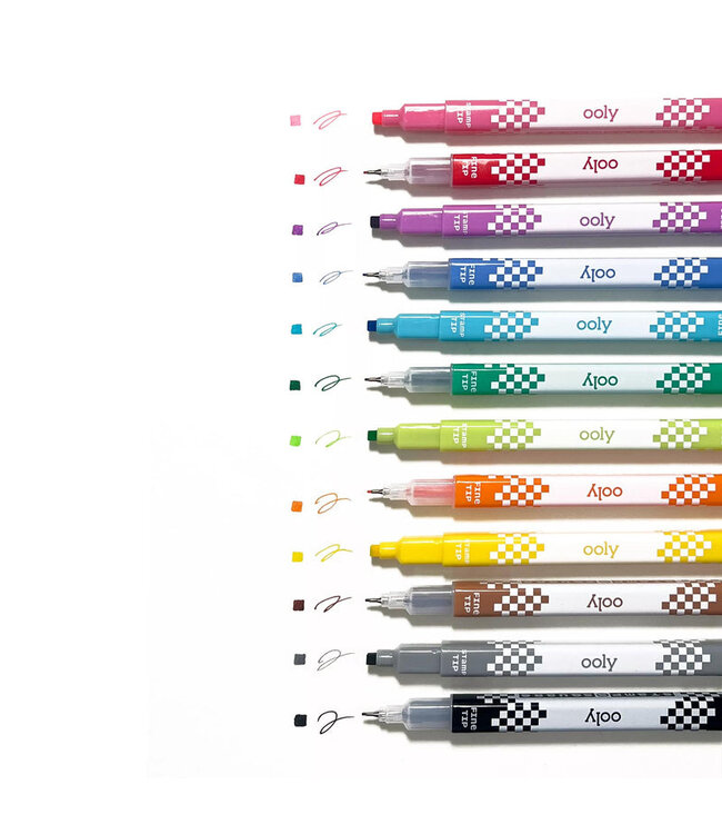 OOLY ENS. DE 12 MARQUEURS - STAMP-A-SQUARE