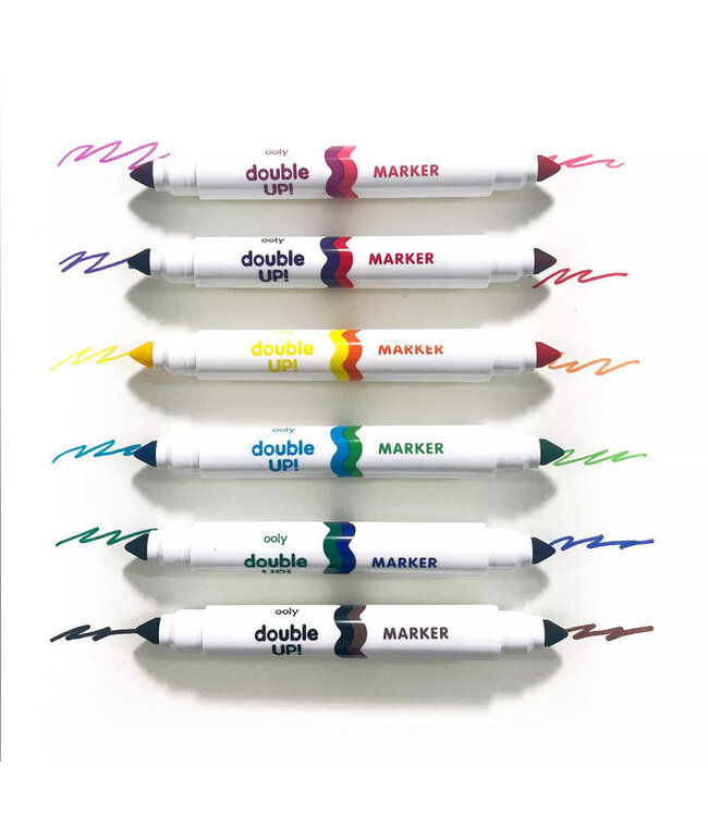 OOLY ENS. DE 6 MARQUEURS - DOUBLE UP!