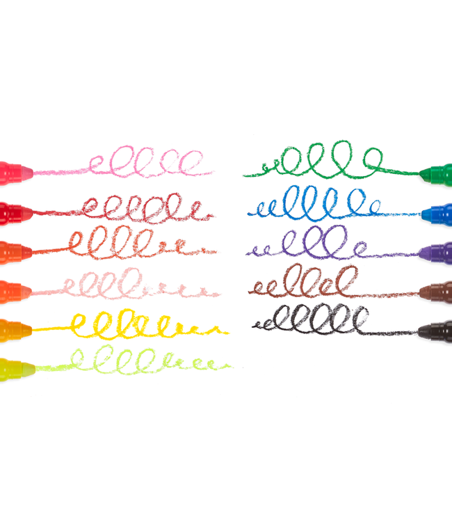 OOLY ENS. DE 12 CRAYONS GELS - RAINY DAYZ