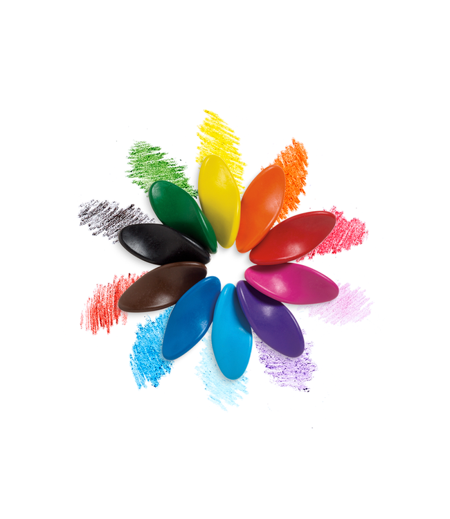 OOLY ENS. DE 10 CRAYONS ERGONOMIQUE - LEFT RIGHT