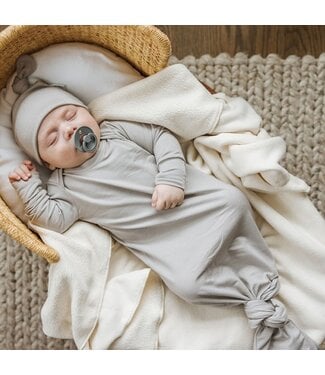 ZAK ET ZOÉ DORMEUSE EN BAMBOU (0-6 M) - GRIS