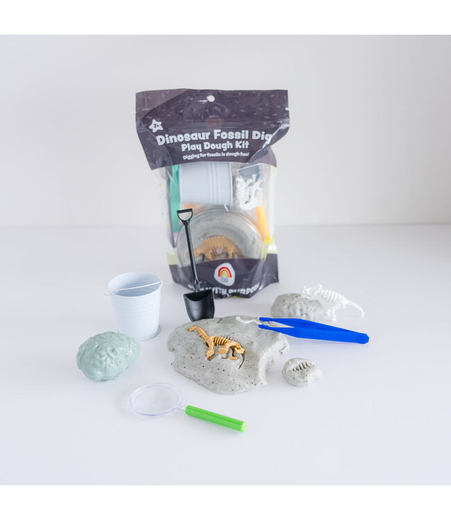 EGKD ENSEMBLE PÂTE À MODELER SENSORIELLE - FOSSILES DINOSAURES