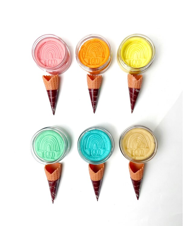EGKD ENSEMBLE MINI PÂTES À MODELER - CRÈME GLACÉE ARC-EN-CIEL