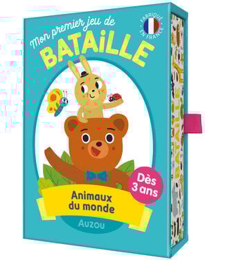 AUZOU JEU DE CARTES - MON PREMIER JEU DE BATAILLE : ANIMAUX DU MONDE