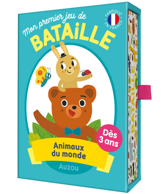 AUZOU JEU DE CARTES - MON PREMIER JEU DE BATAILLE : ANIMAUX DU MONDE