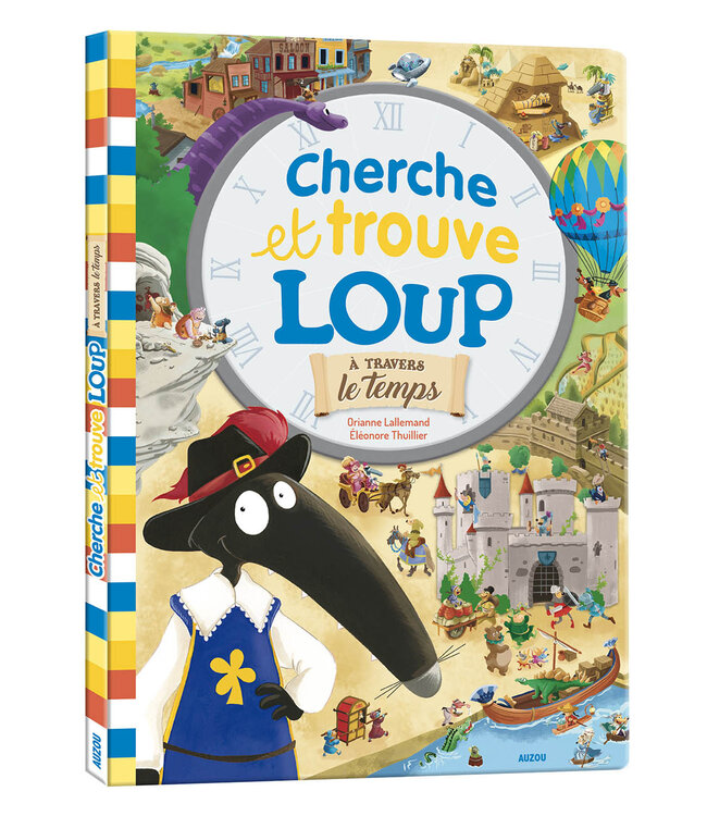 AUZOU CHERCHE ET TROUVE GÉANT - LOUP À TRAVERS LE TEMPS