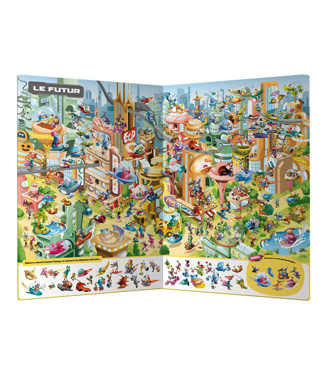 AUZOU CHERCHE ET TROUVE GÉANT - LOUP À TRAVERS LE TEMPS