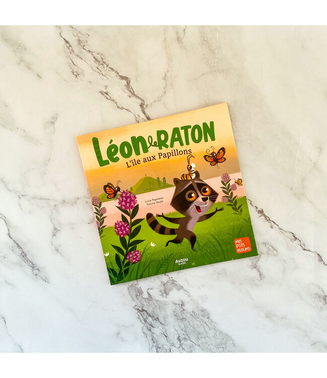 AUZOU LIVRE - LÉON LE RATON : L'ÎLE AUX PAPILLONS