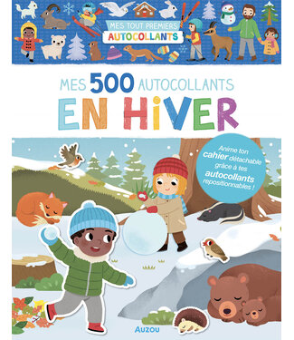 AUZOU MES 500 AUTOCOLLANTS - EN HIVER